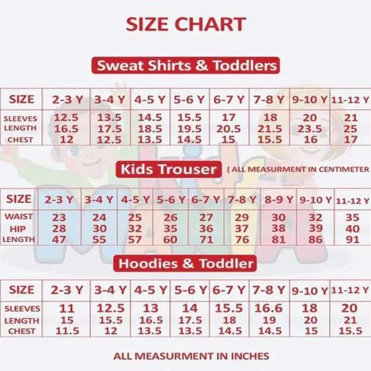 2 Pcs Girl's Baby Doll Printed Shirt And Trouser